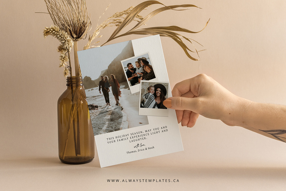 Christmas Card Template CC191, a Card Template by Always Templates (Photo 3 of 5)