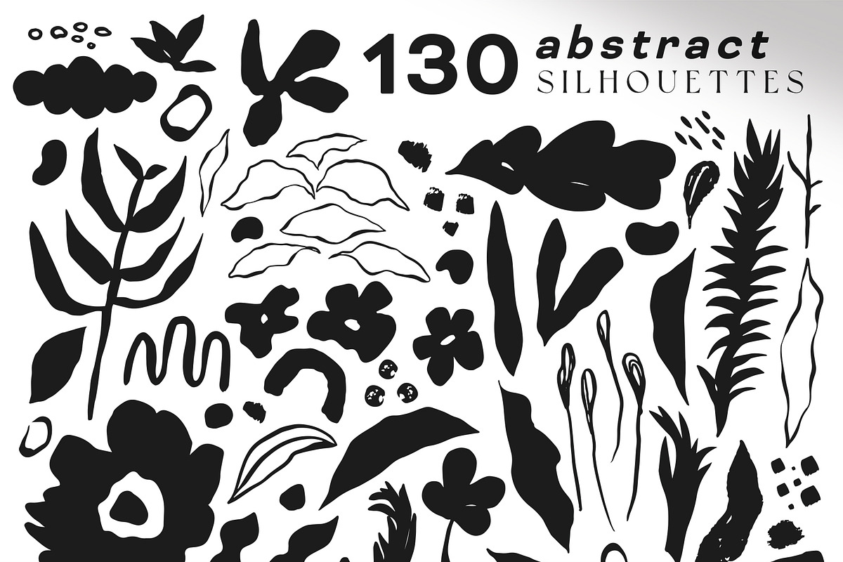 Abstract Botanical Vector Collection, a Decorative Illustration by rouxsupplyco (Photo 7 of 13)