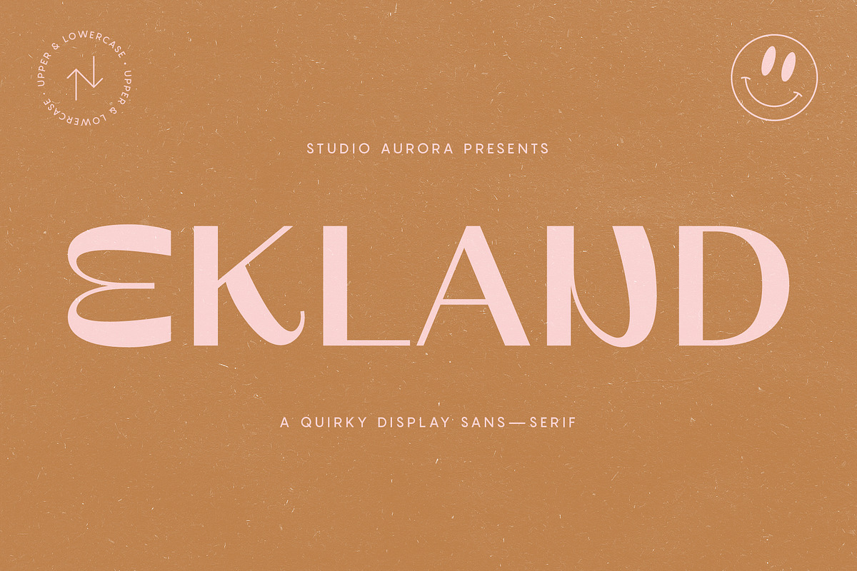 Ekland - Quirky Funky Display Font