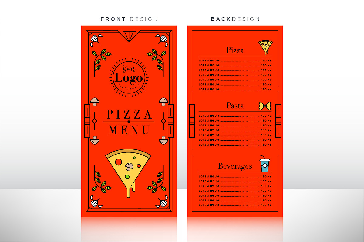 90 Linear Style Menu Designs, a Templates & Theme by Kursat Unsal (Photo 14 of 23)