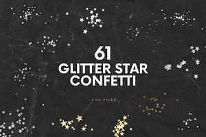 61 Glitter Star Confetti