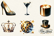 Golden and Black New Year Sublimatio, an Illustration by DreamCafeArt (Thumbnail 2 of 6)