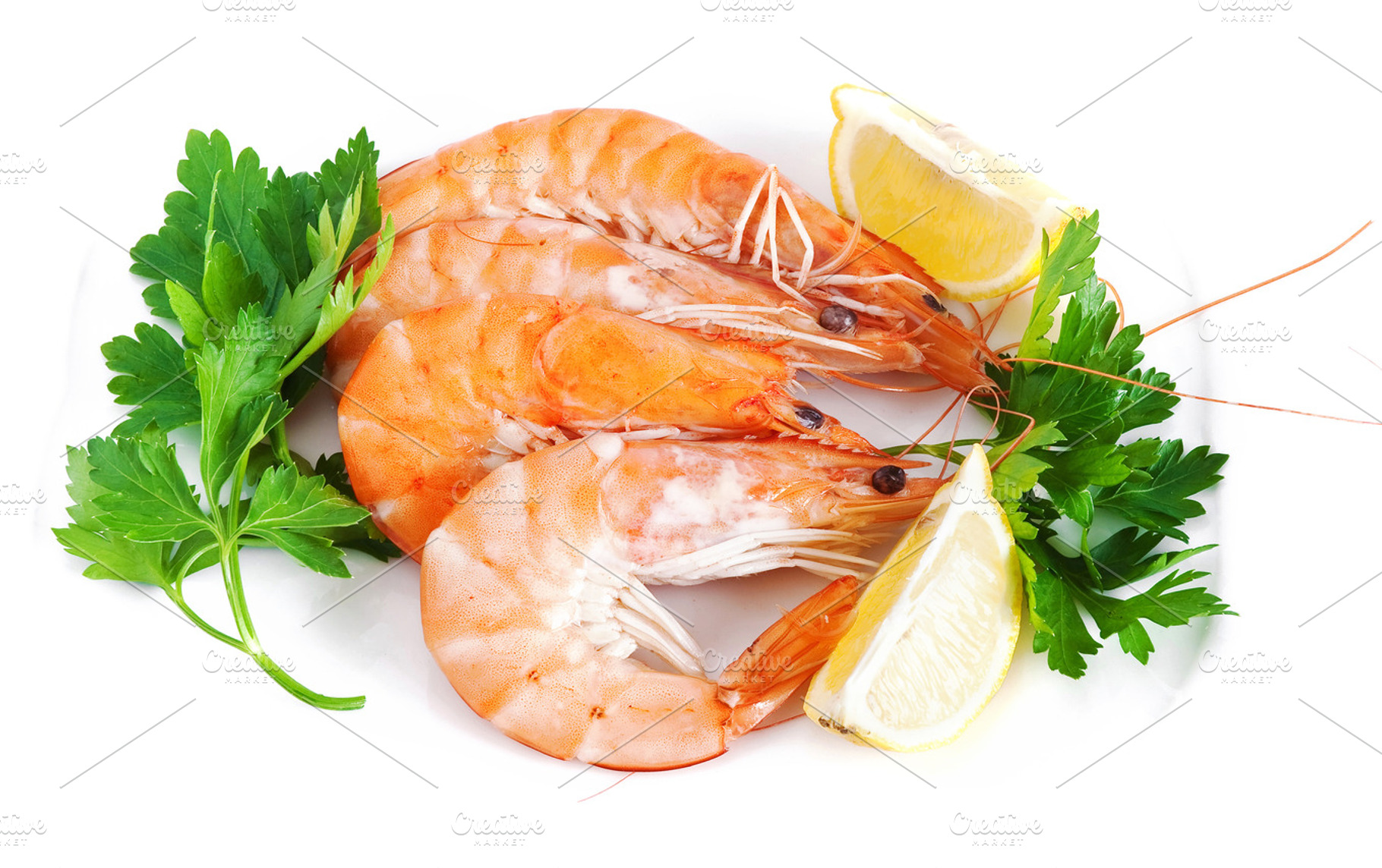 plate with shrimps closeup, a Food & Drink Photo by Antonio-S