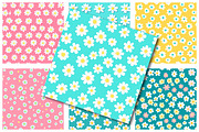 Daisy Digital Paper With Daisies, an Illustration by SinaCreation (Thumbnail 2 of 6)