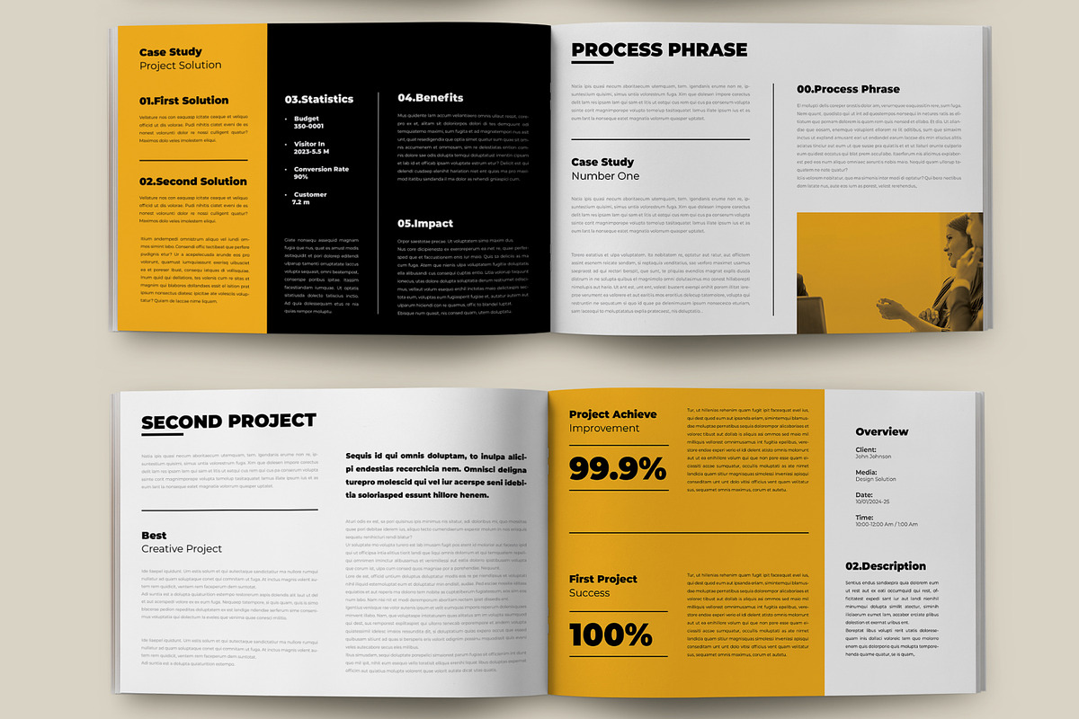 Case Study Booklet Layout, a Templates & Theme by MightyDesign