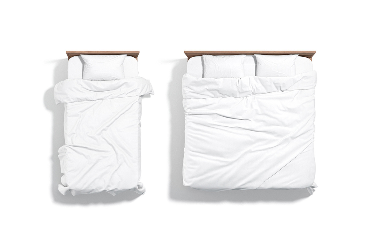 White Wooden Bed Set 3D Model, an Object 3D Model by rebrandy (Photo 6 of 10)