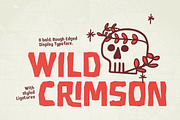 Wild Crimson - Rough Display Font, a Sans Serif Font by Bale Type (Thumbnail 1 of 9)