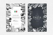 Hand Drawn Italian Pasta Set, a Food Illustration by Yevheniia (Thumbnail 5 of 8)