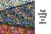 Hand-Drawn Orchid & Jungle Leaves, a Pattern Graphic by ASTUDIO (Thumbnail 2 of 8)