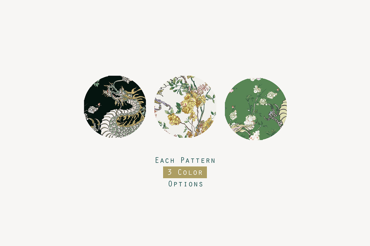 Loong. Seamless Patterns, a Pattern Graphic by Irina Dolgikh (Photo 11 of 15)