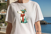 Whimsical Christmas Dog Clipart Bun, an Illustration by SVGArt (Thumbnail 6 of 8)