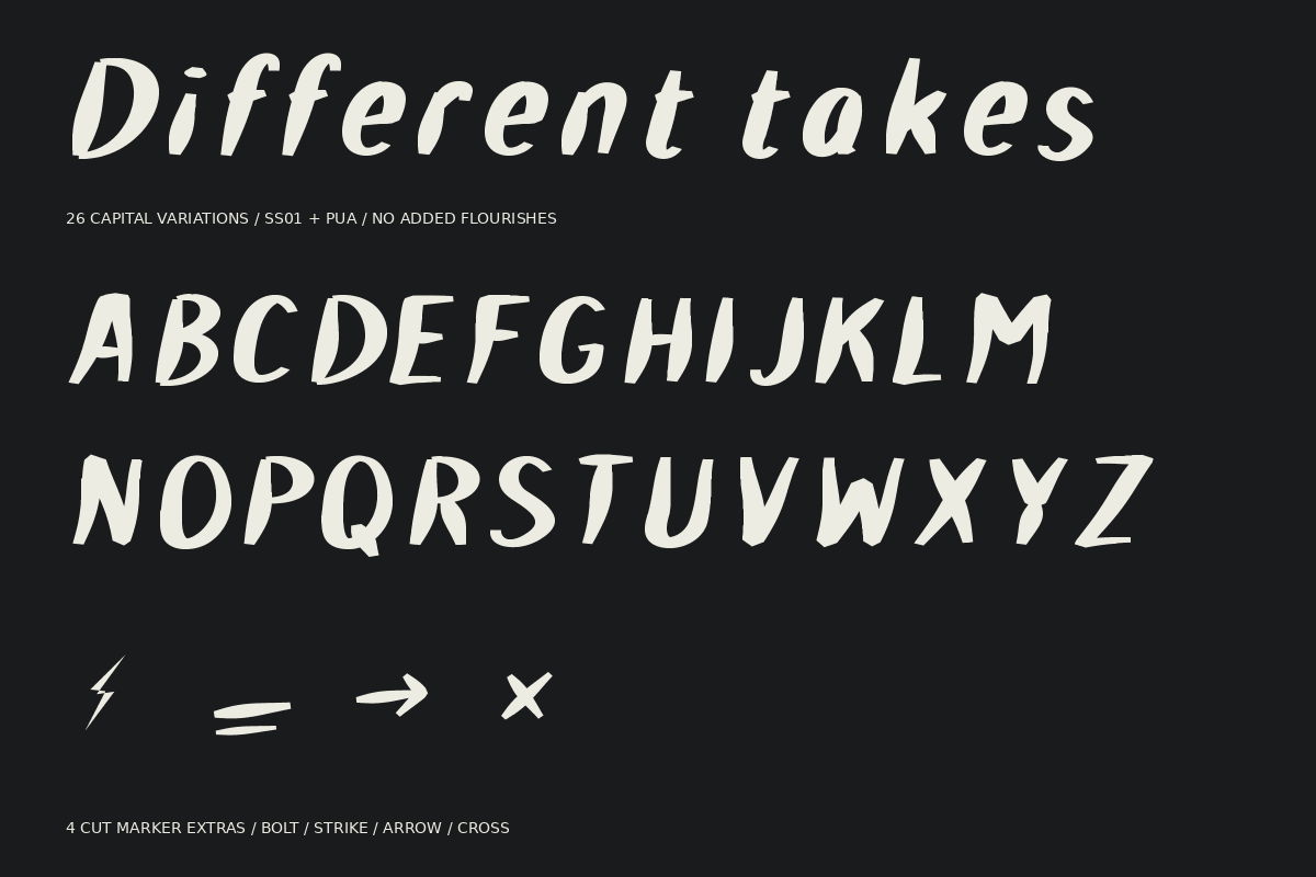 Rift Runner — Bold Cut Marker, a Handwritten Font by Colorsfav (Photo 4 of 11)
