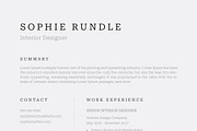 Clean Resume/CV, a Resume Template by UX-group (Thumbnail 5 of 8)