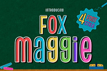 Fox Maggie: 4 Font Styles