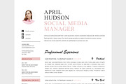 Social Media Resume Template / CV, a Resume Template by Resume21 (Thumbnail 4 of 5)