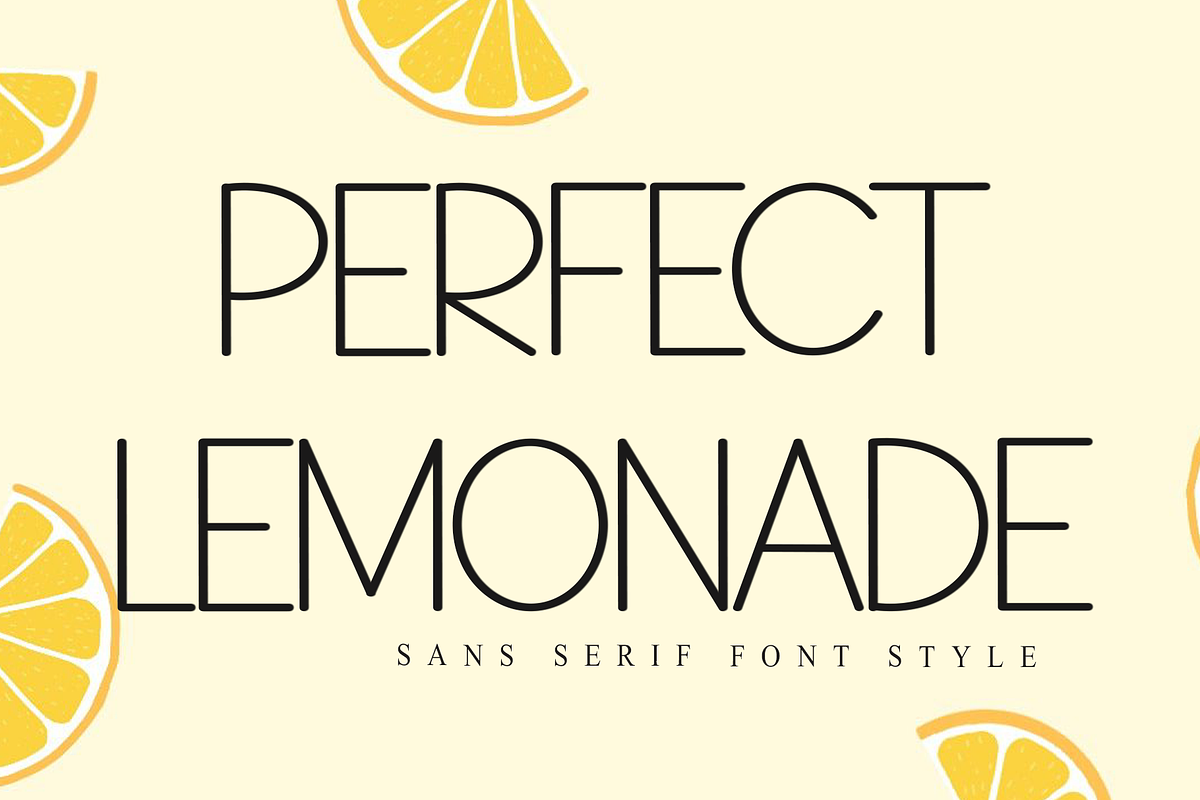 PERFECT LEMONADE, a Sans Serif Font by FreshTypeINK (Photo 1 of 8)