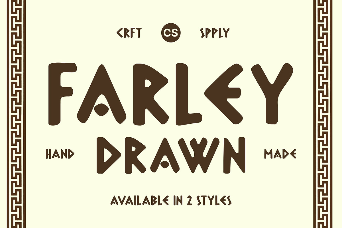 CS Farley Drawn, a Sans Serif Font by Craft Supply Co. (Photo 1 of 8)