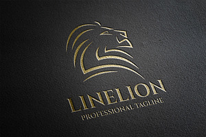 Line Lion Animal Logo