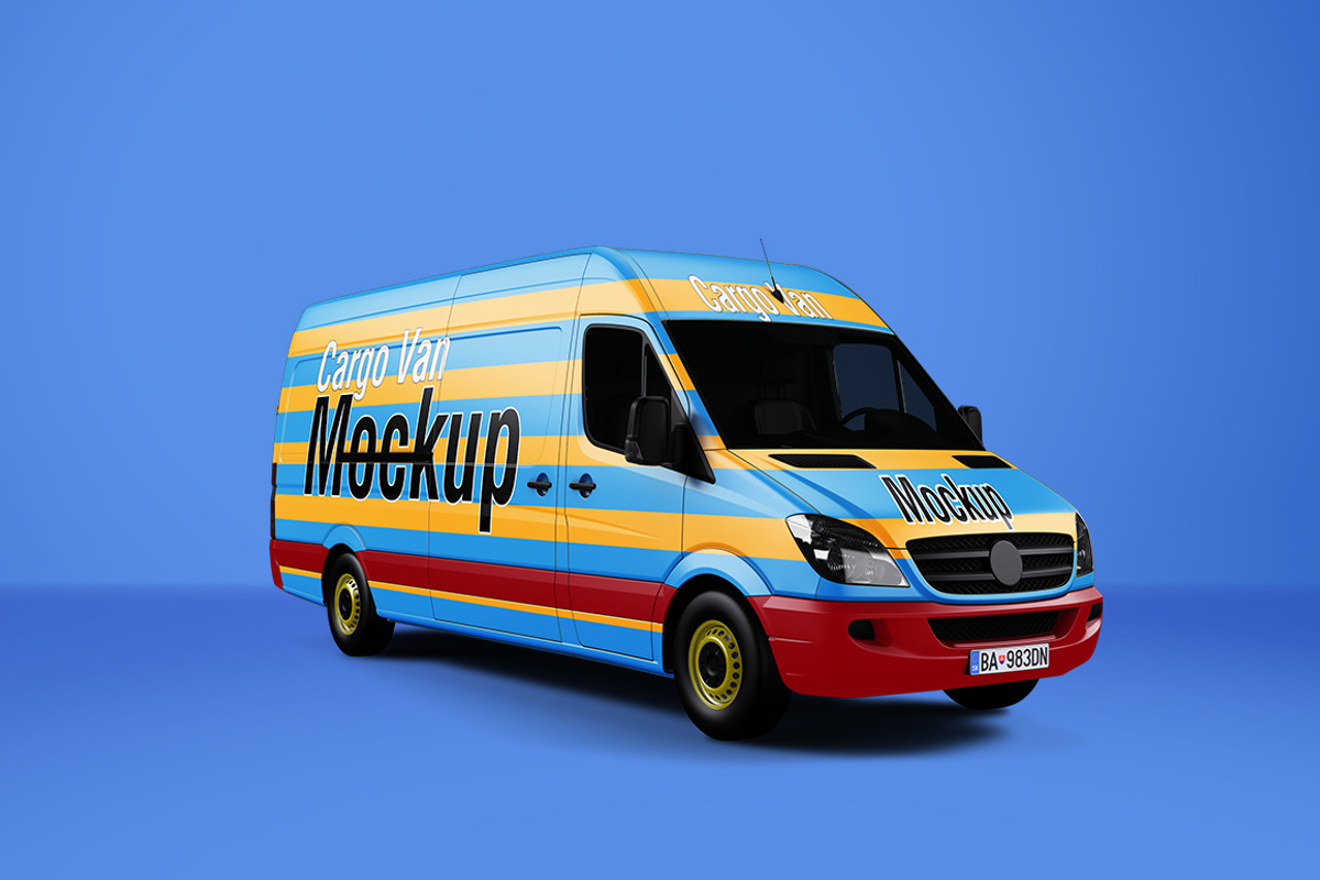 Van Mockup, a Mockup by MahmoudRafik (Photo 4 of 11)