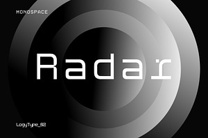 Radar Monospace Font, a Font by Logy