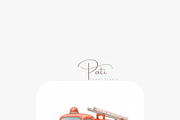 20 Transport Clipart, a Decorative Illustration by Pati Charm Studio (Thumbnail 6 of 8)
