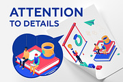 Isometric business team - collection, an iPhone Mockup by Boyko Pictures (Thumbnail 3 of 7)