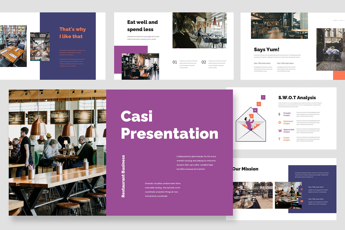 Casi : Food Business Powerpoint, a Presentation Template by Punkl Camp (Photo 1 of 9)