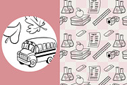 Back to School Line Drawings, an Illustration by TheClipAtelier (Thumbnail 3 of 3)