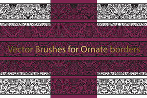 72 Ornate Vector Brushes