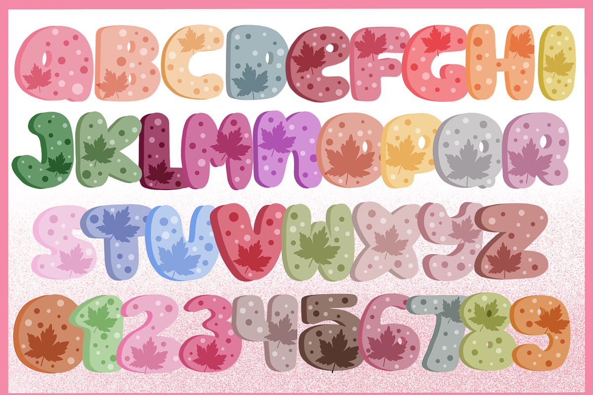 Hello Autumn-PNG fonts, a Symbol Font by It me digital art (Photo 2 of 6)