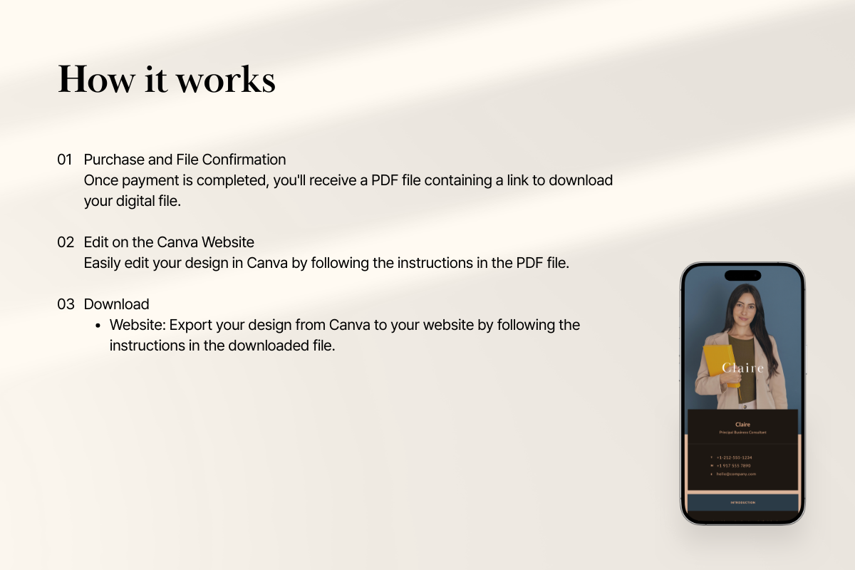 Consultant & Coach Link in Bio Canva, a Landing Page Template by batang (Photo 4 of 5)