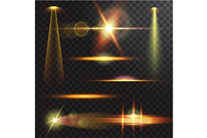 Realistic beam light