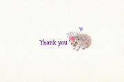 Hedgehog watercolor clipart, an Illustration by Art & Things (Thumbnail 7 of 7)