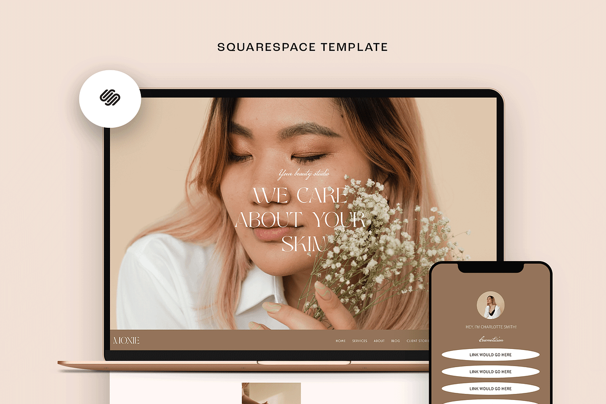 Spa Salon Squarespace 7.1 Template, a Websites & App Template by Kseniia_Design (Photo 7 of 9)