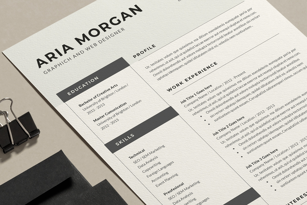 Word Resume Template, a Resume Template by Astut (Photo 5 of 6)