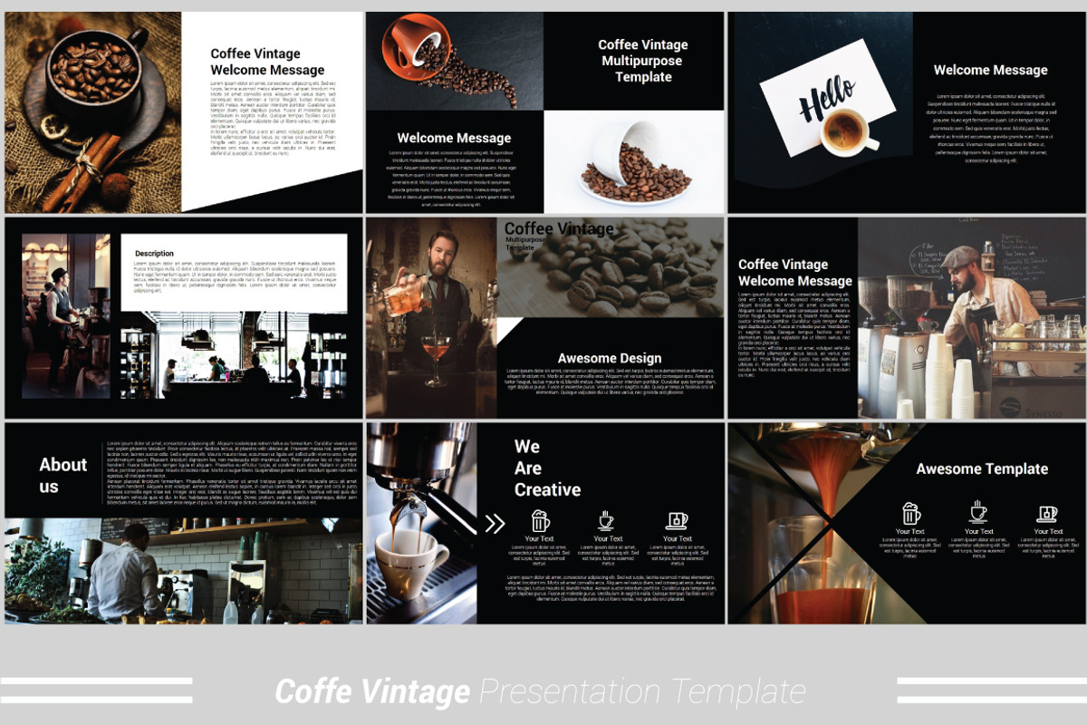 Coffee Vintage Powerpoint Template, a Presentation Template by Presentation Official (Photo 3 of 13)