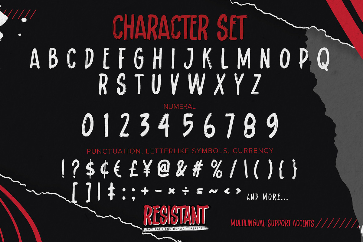 Resistant-Natural Hand Draw Typeface, a Sans Serif Font by Gassstype (Photo 7 of 8)