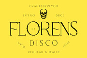 CS Florens Disco, a Serif Font by Craft Supply Co. (Thumbnail 1 of 8)