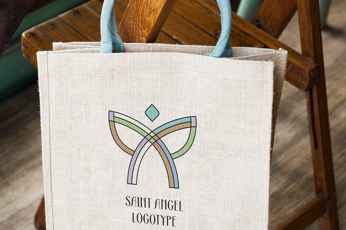 Linear & classy Angel logo, a Branding & Logo Template by Alexandra De Angelis (Photo 12 of 13)