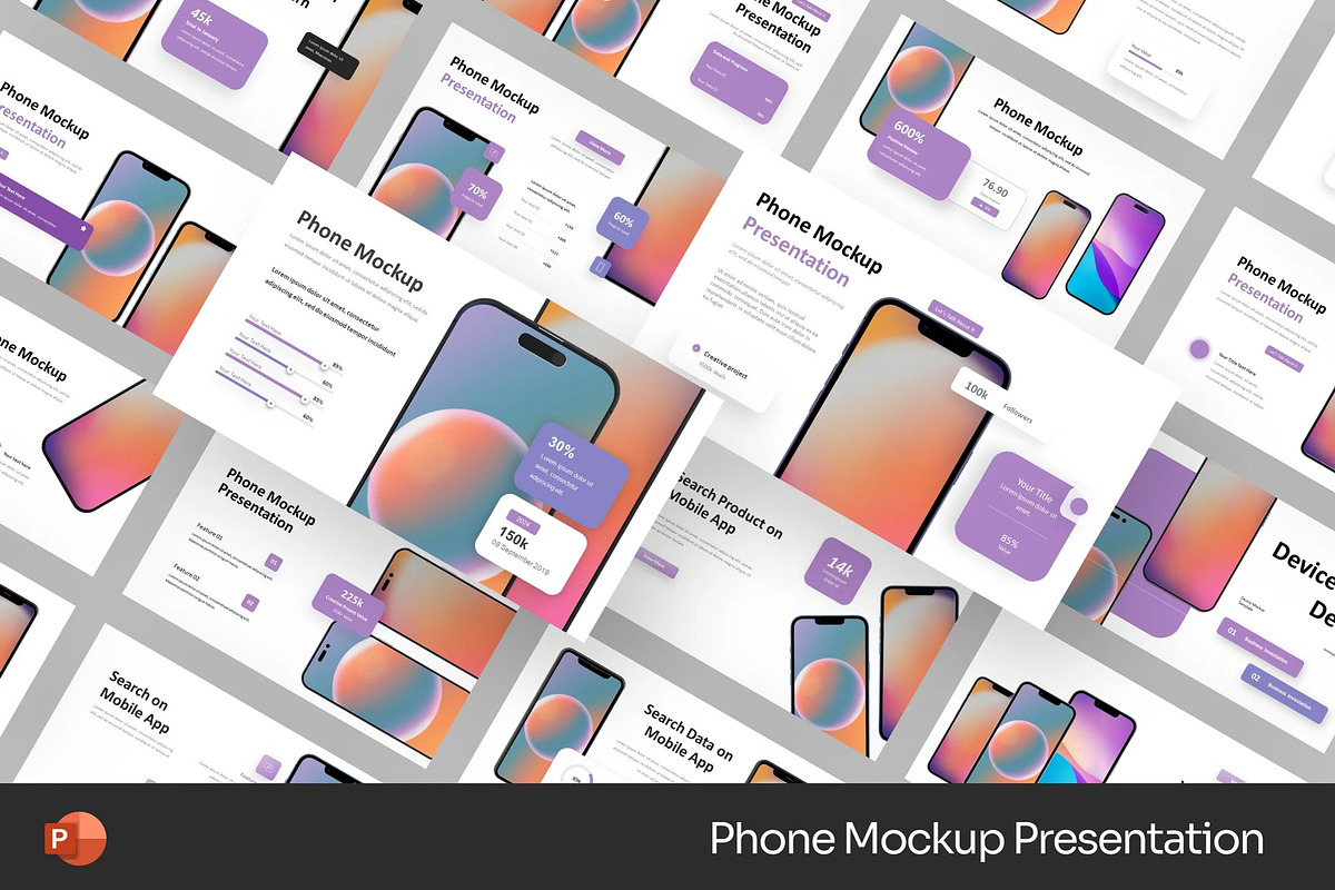 Phone Mockup Presentation PPoint, a Presentation Template by Fit-tee (Photo 1 of 2)