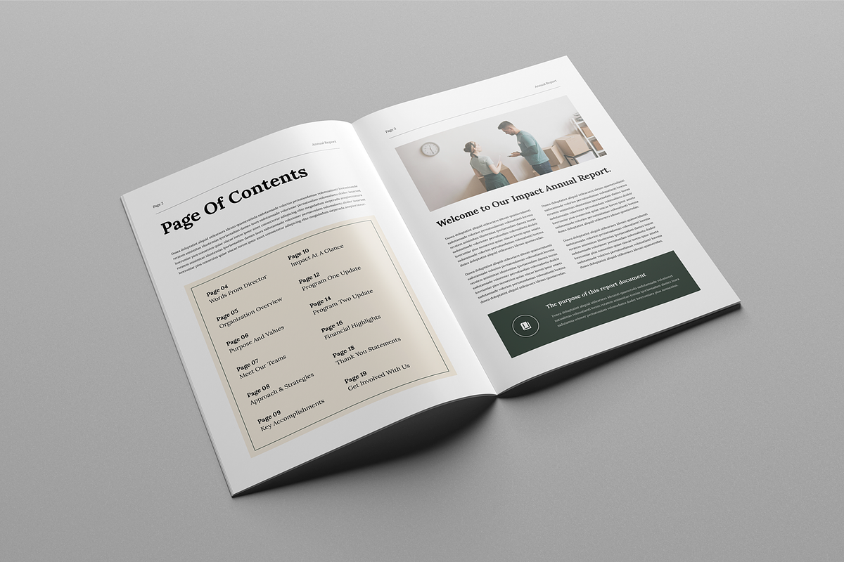 Nonprofit Annual Report, a Brochure Template by Leaflove (Photo 3 of 10)