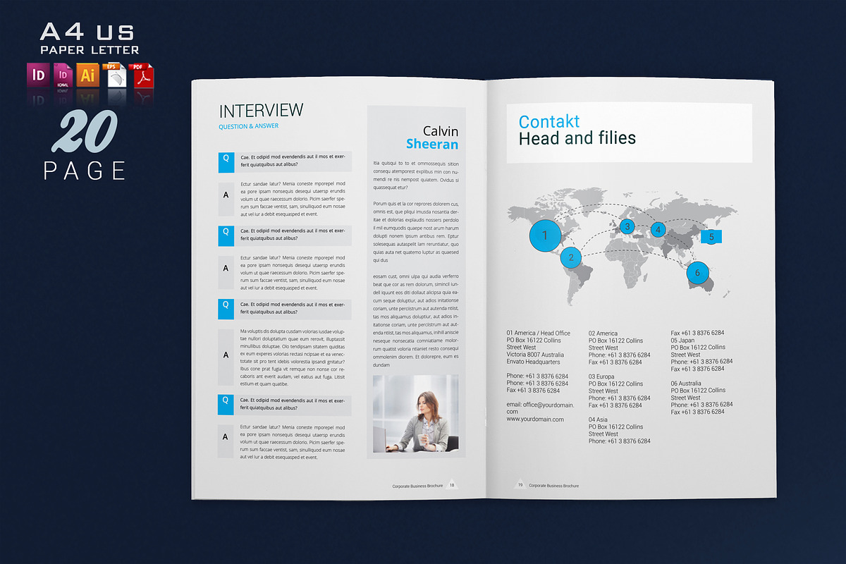 Annual Report Template, a Brochure Template by artico (Photo 10 of 11)