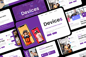 Devices - Mobile App Presentation, a Presentation Template by Hammad Arif