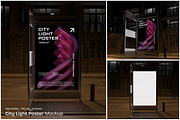 City Light Poster Mockup, an Advertising Mockup by Unerispace (Thumbnail 1 of 4)