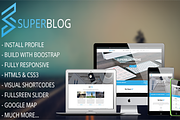 Super Blog-Responsive Drupal Theme, a Websites & App Template by osstemplate (Thumbnail 1 of 5)