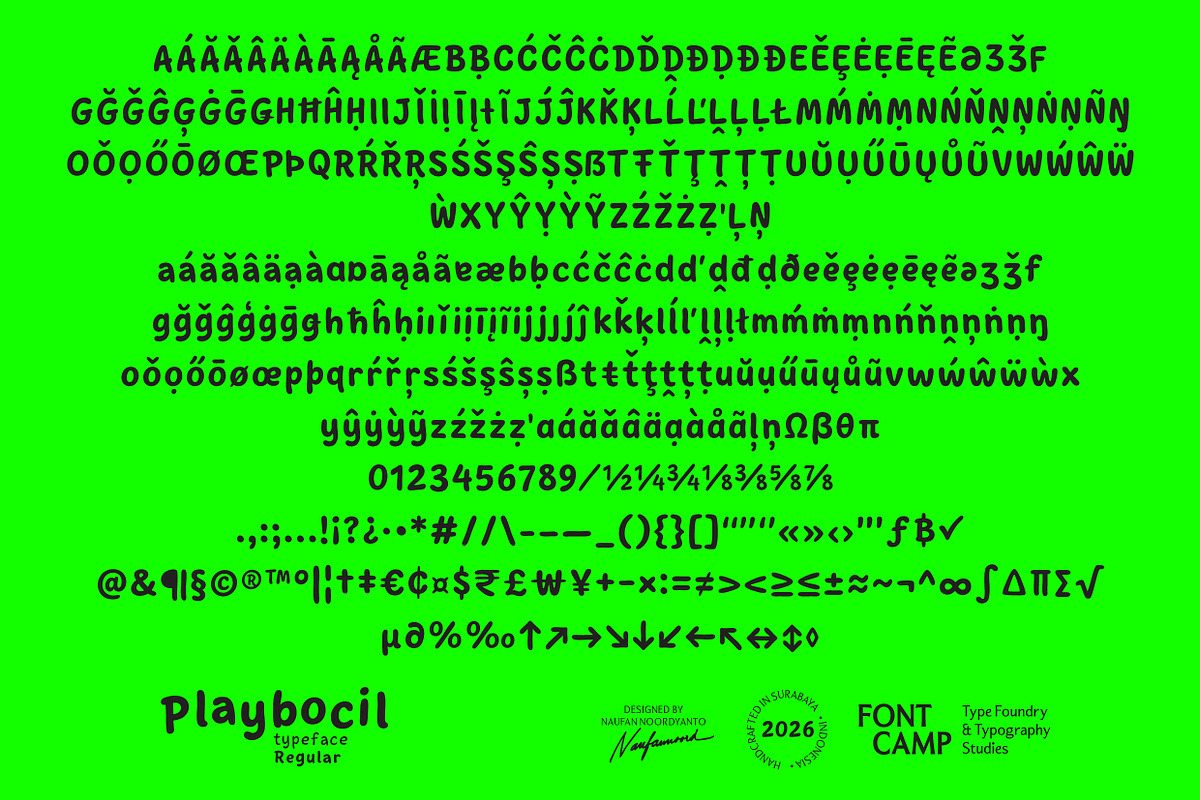 Playbocil Font, a Handwritten Font by Fontcamp Type Foundry (Photo 8 of 16)