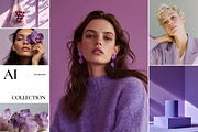 138 Purple Fashion Stock Images, a Beauty & Fashion Photo by Welovegraphics (Thumbnail 4 of 10)