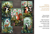 Forest Flower Animals Postcards, an Animal Illustration by The Dutch Lady Designs (Thumbnail 6 of 7)