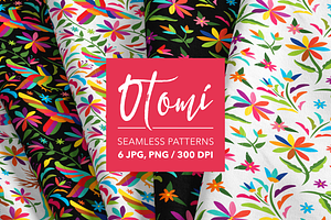 Mexican Otomi Seamless Patterns #2