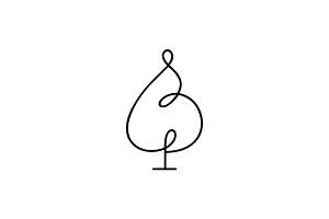 Abstract Heart Loop Christmas Tree, a Branding & Logo Template by Vectorium Studio
